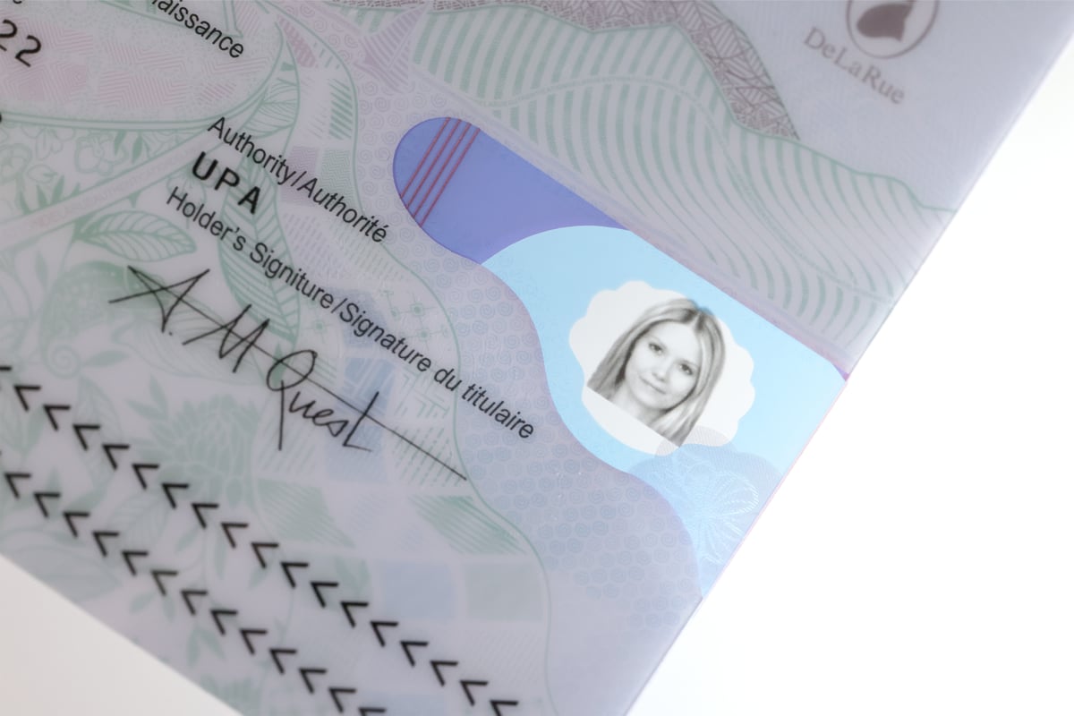 De la rue announces new explorer passport bio data page and id card